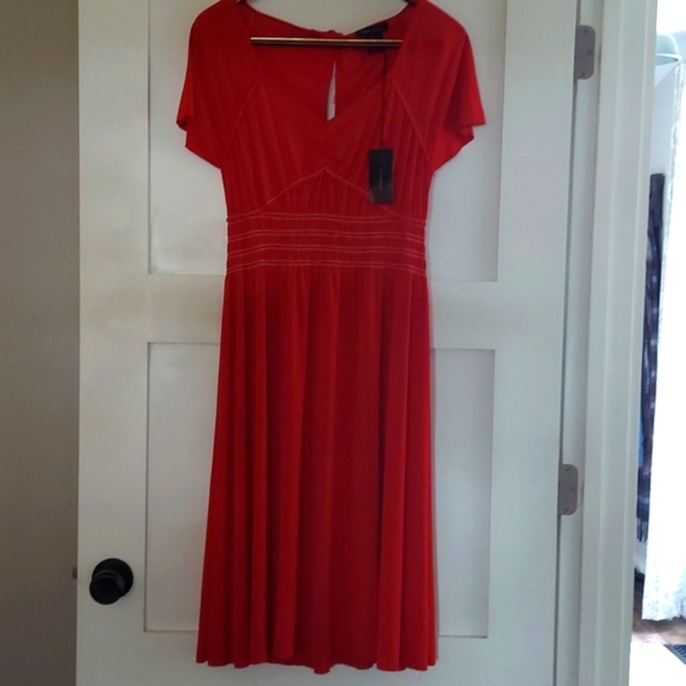 BCBG Maxazria Red Dress, size M. NWT!